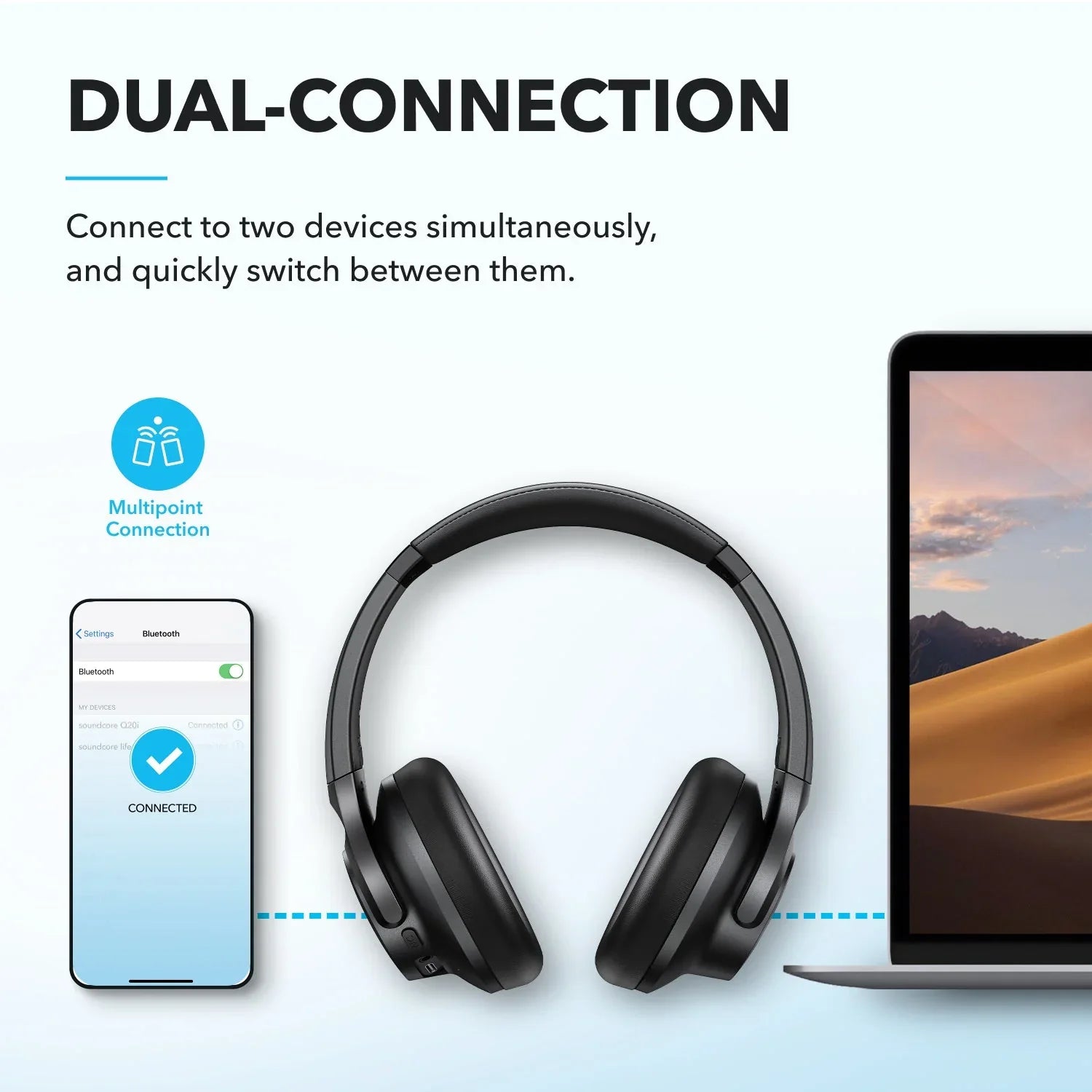 Q20 Hybrid Active Noise Cancelling Headphones