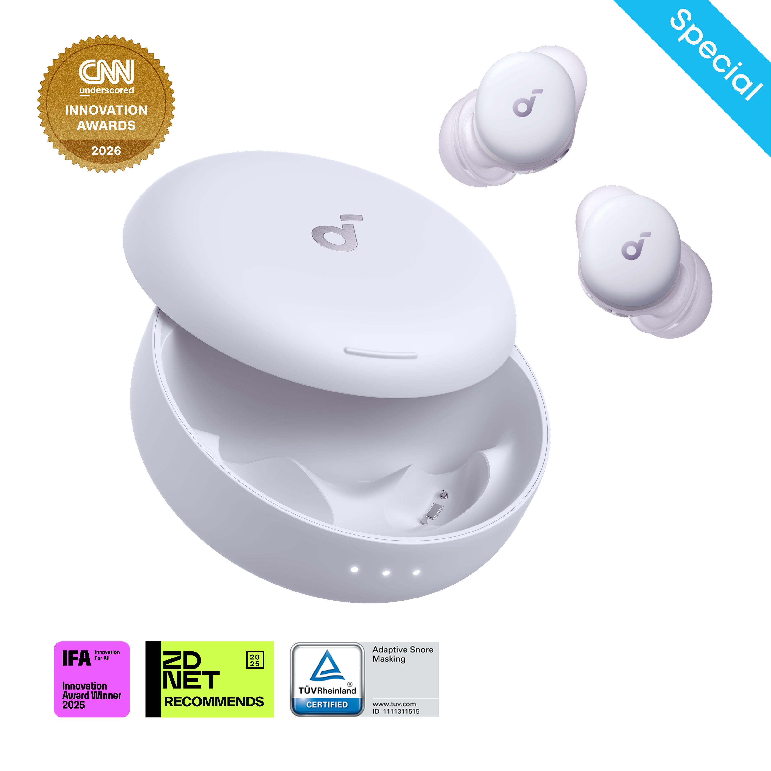 soundcore Sleep A30 Special / Sleep A30 The World's First Sleep Earbuds with a Triple Noise Reduction System