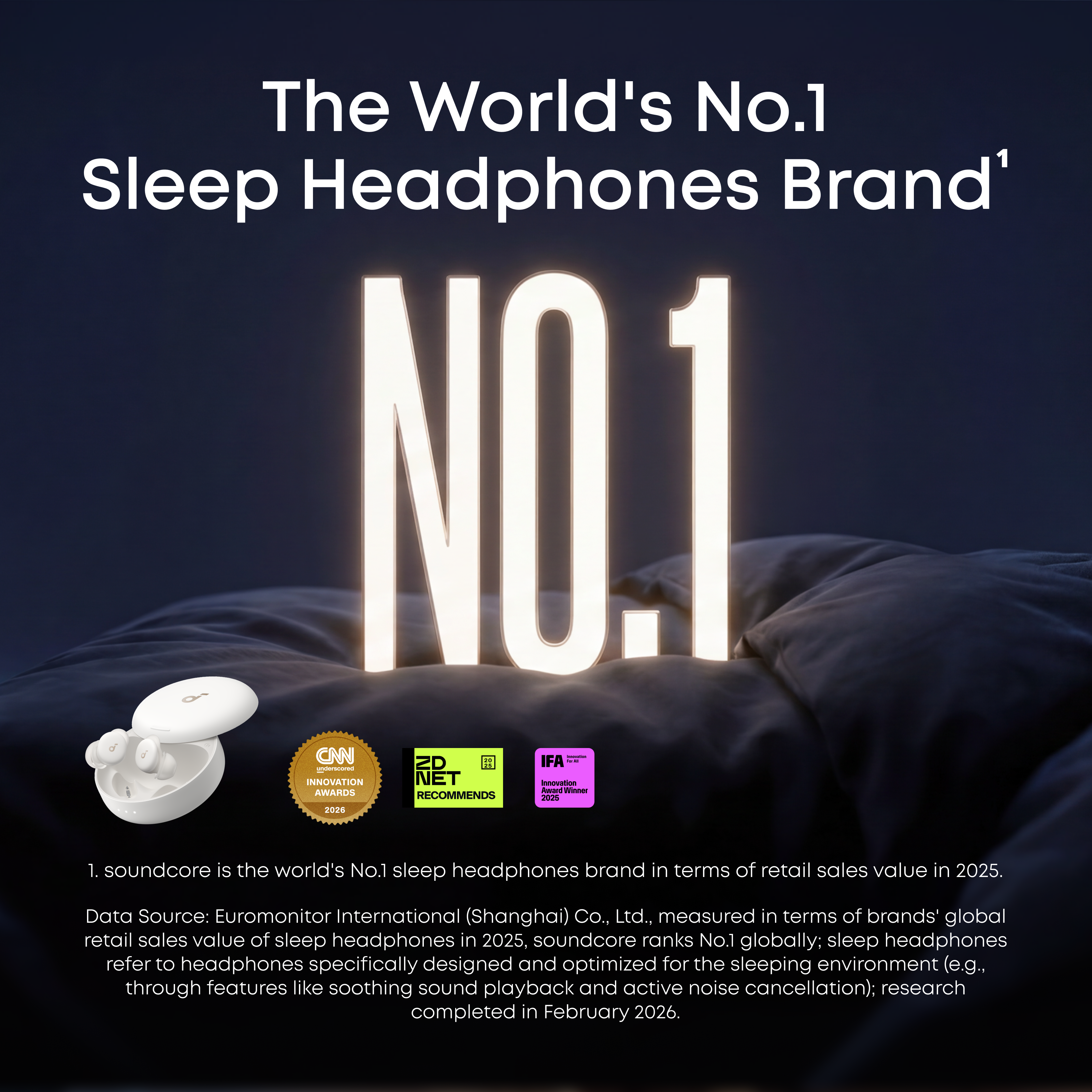 soundcore Sleep A30 Special / Sleep A30 The World's First Sleep Earbuds with a Triple Noise Reduction System