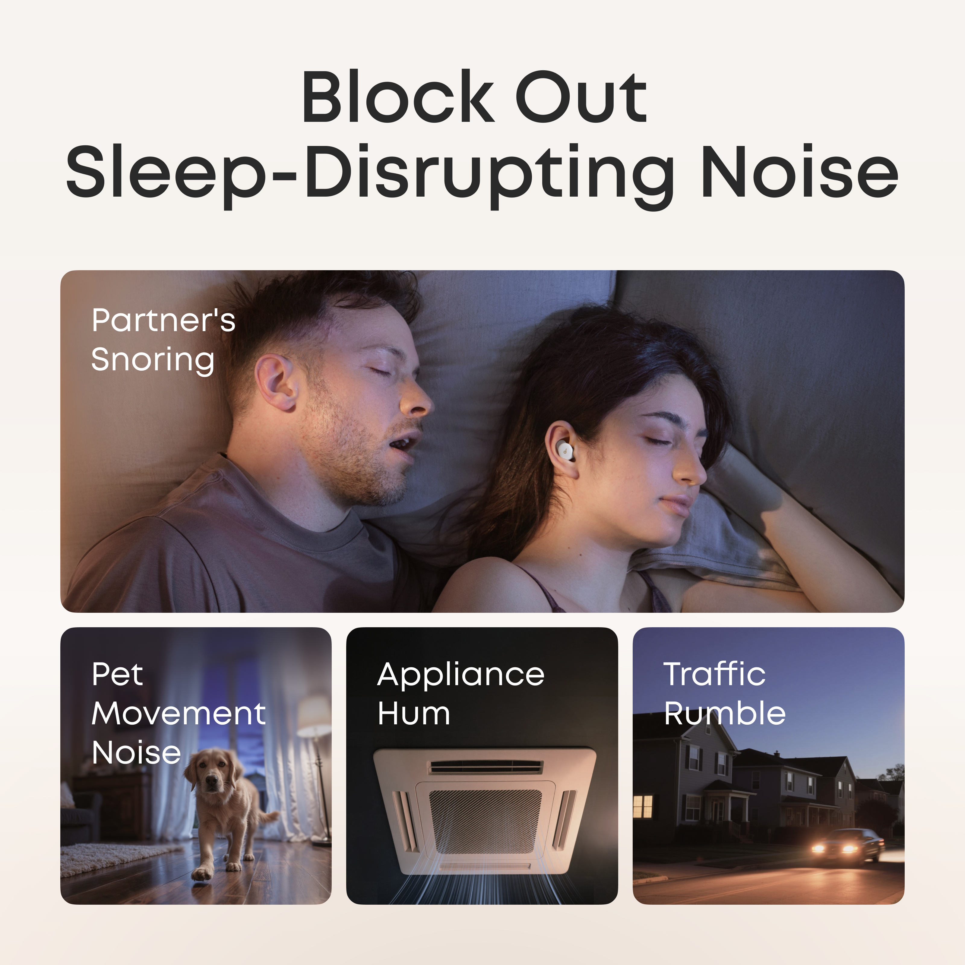 soundcore Sleep A30 Special / Sleep A30 The World's First Sleep Earbuds with a Triple Noise Reduction System