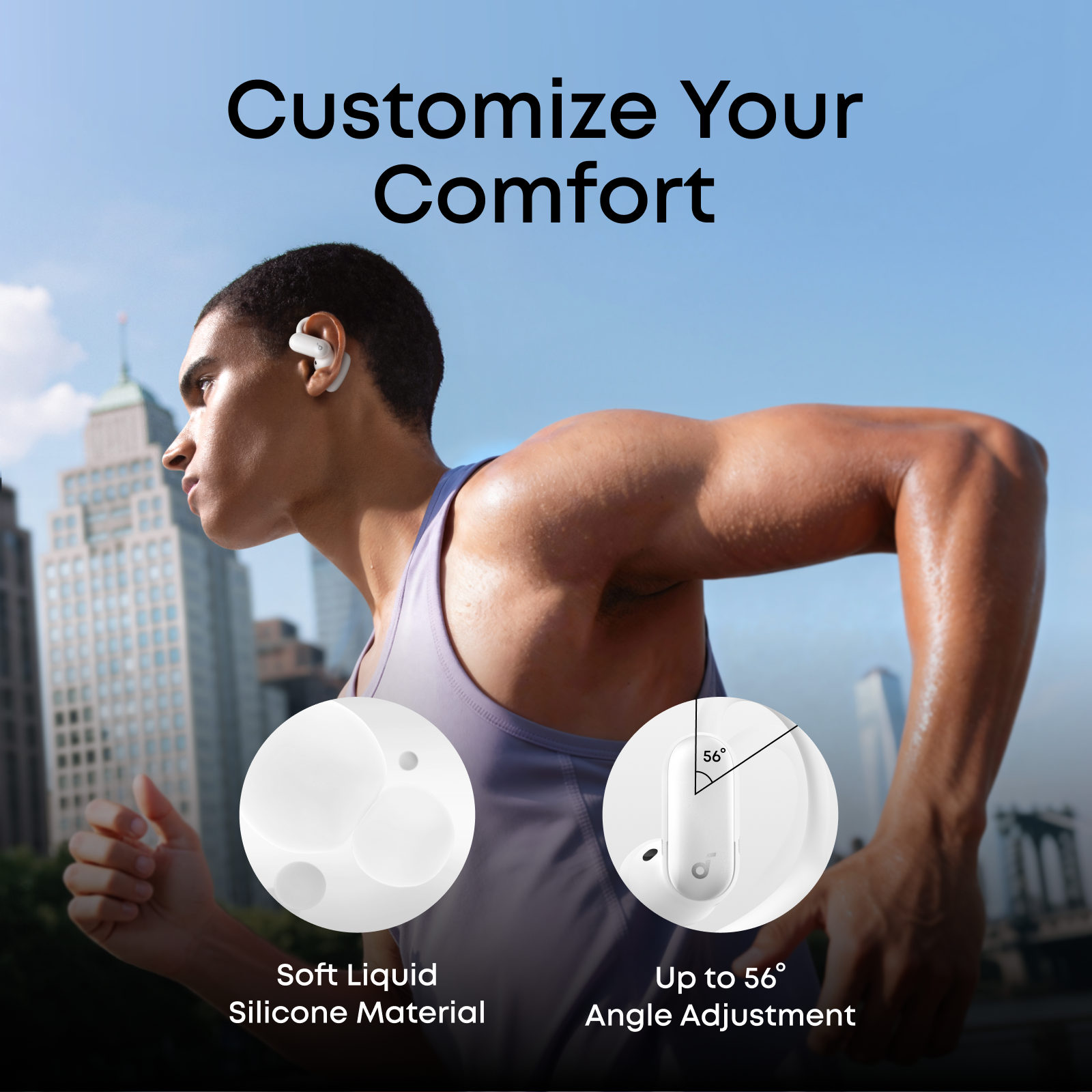AeroFit 2 Pro Dual-Form Earbuds with Open-Ear and Active Noise Cancellation Form