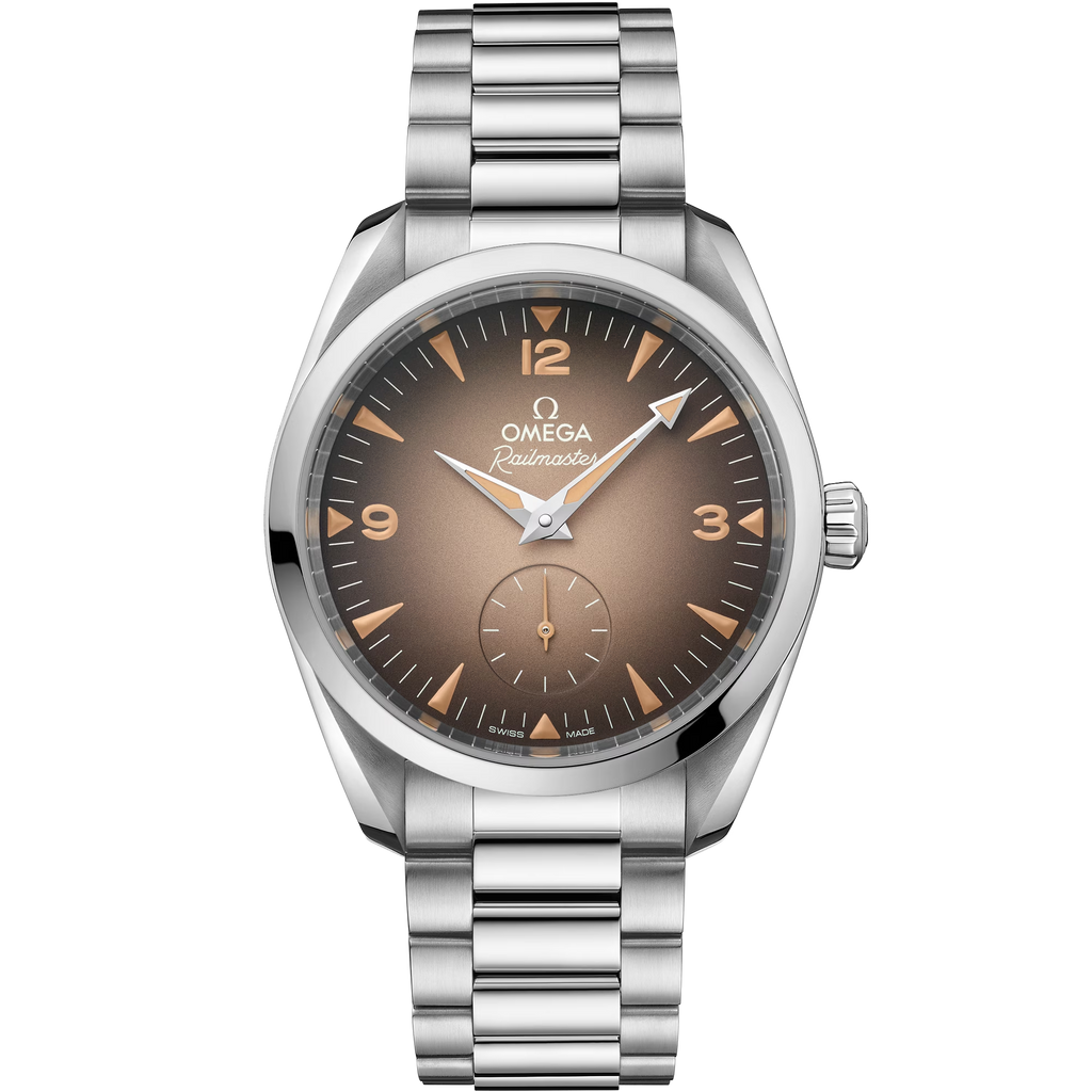 Seamaster Railmaster | 38mm, Stainless Steel, Brown Dial