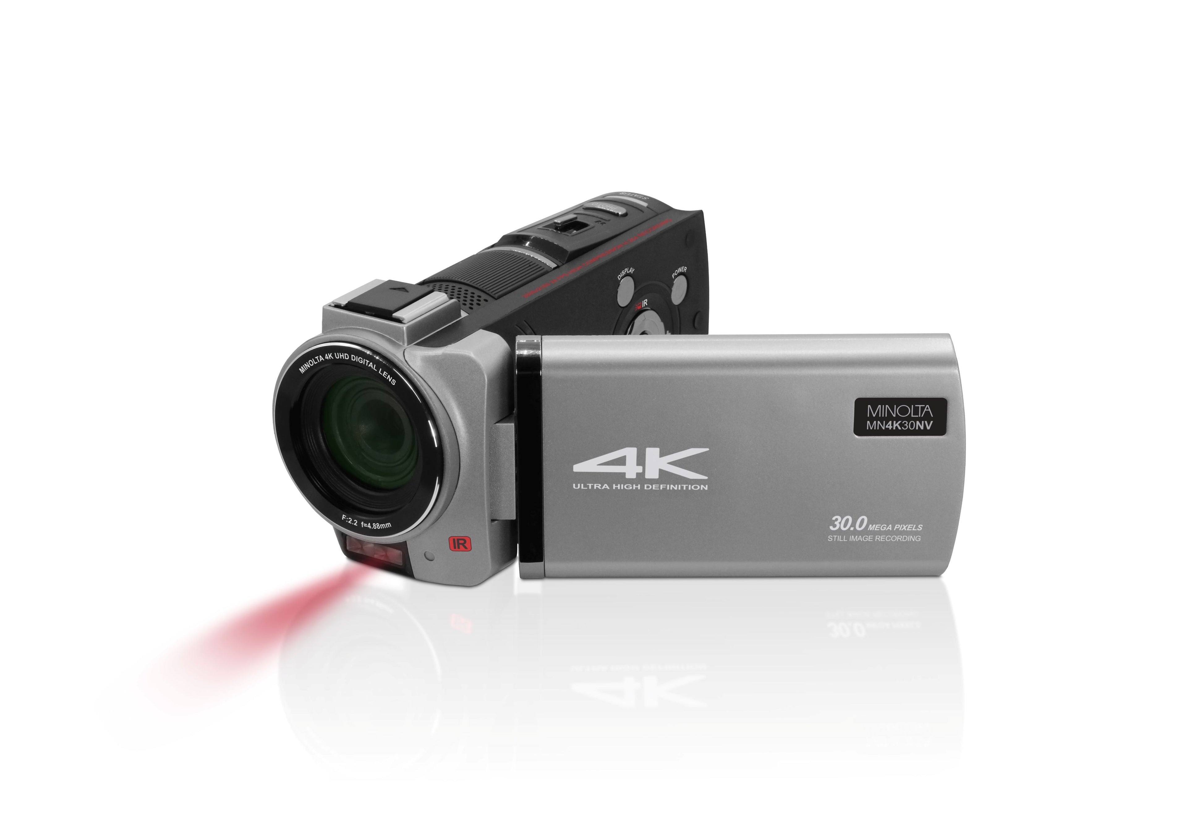 MINOLTA MN4K30NV 4K Ultra HD / 30 MP Night Vision Camcorder