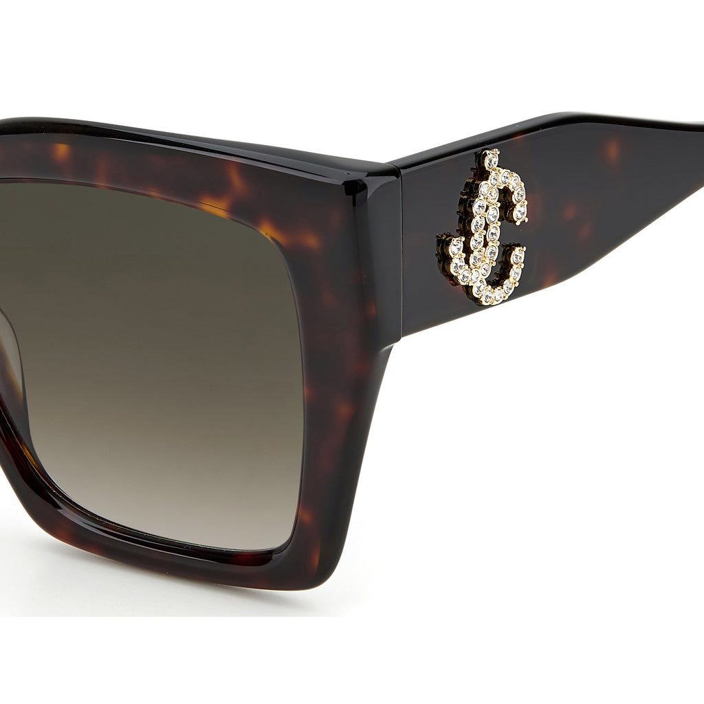 Jimmy Choo ELENI/G/S 086 53HA (JC30) Ladies Havana Sunglasses.