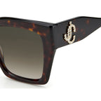 Jimmy Choo ELENI/G/S 086 53HA (JC30) Ladies Havana Sunglasses.