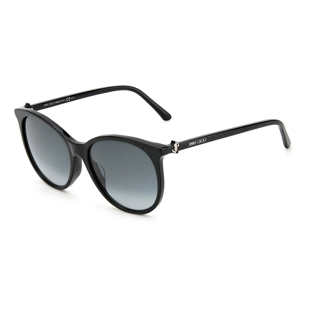 Jimmy Choo ILANA/F/SK DXF 579O (JC27) Women's Black Glt