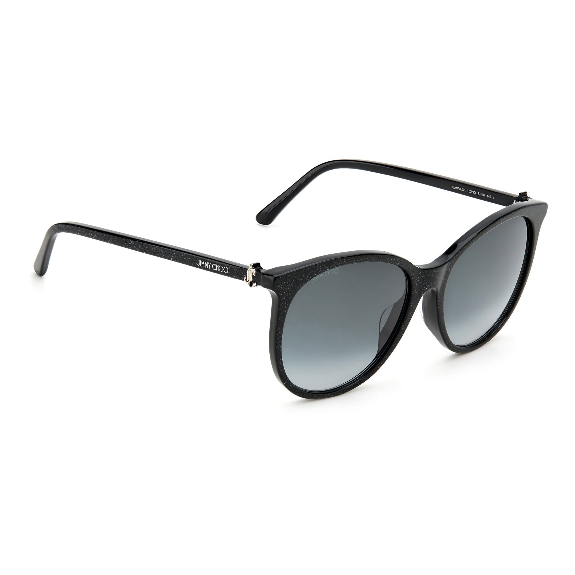 Jimmy Choo ILANA/F/SK DXF 579O (JC27) Women's Black Glt
