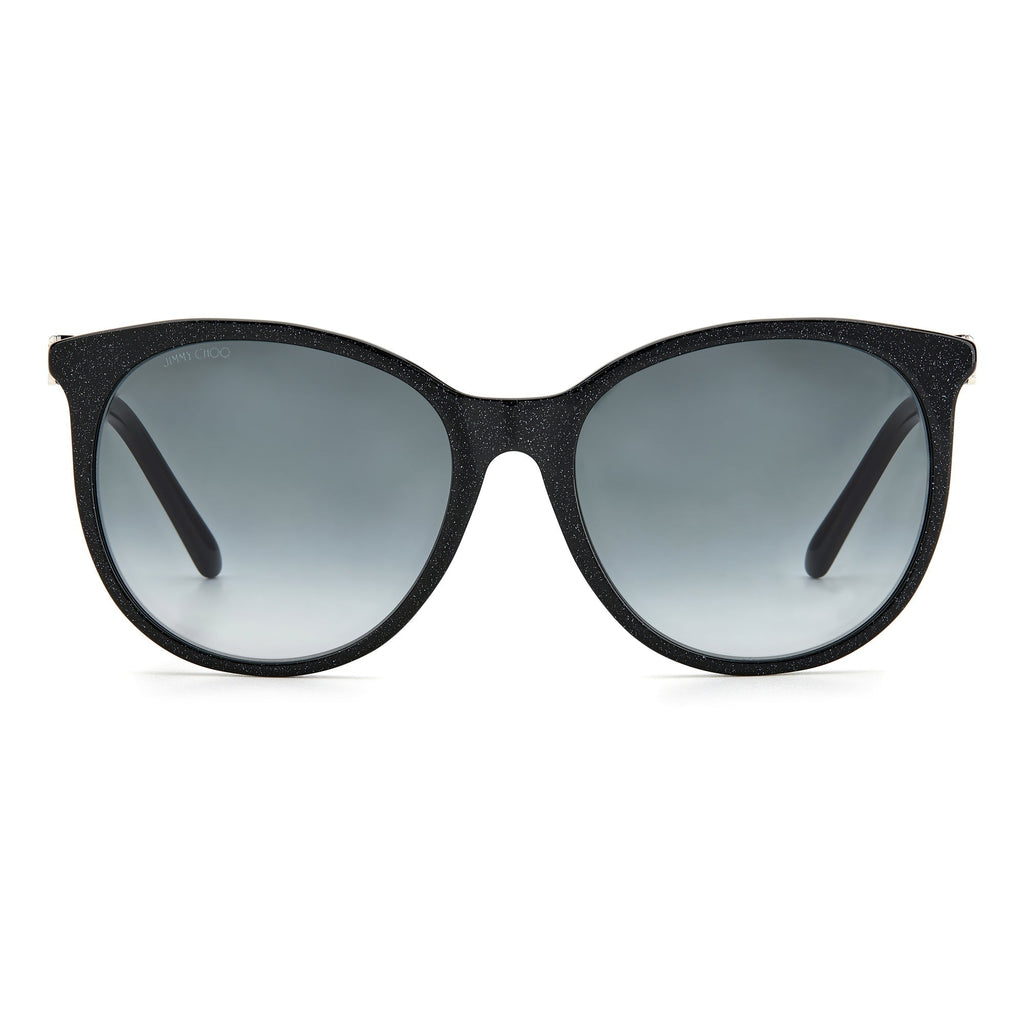 Jimmy Choo ILANA/F/SK DXF 579O (JC27) Women's Black Glt