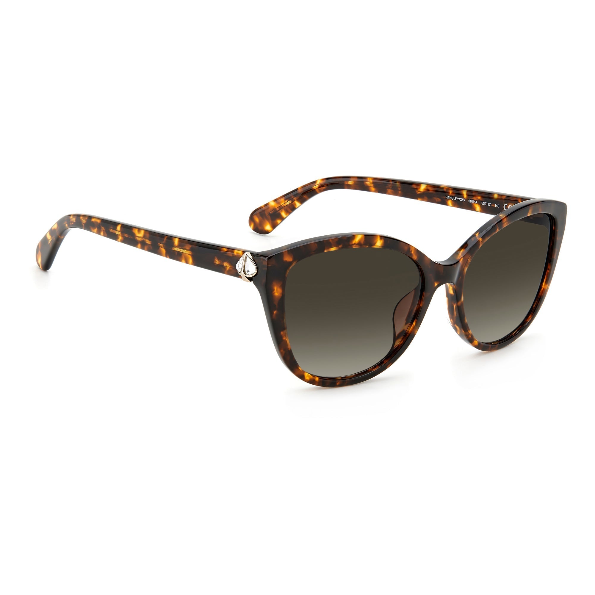 Kate Spade HENSLEY/G/S 086 55HA(KS17) Ladies' Havana Sunglasses