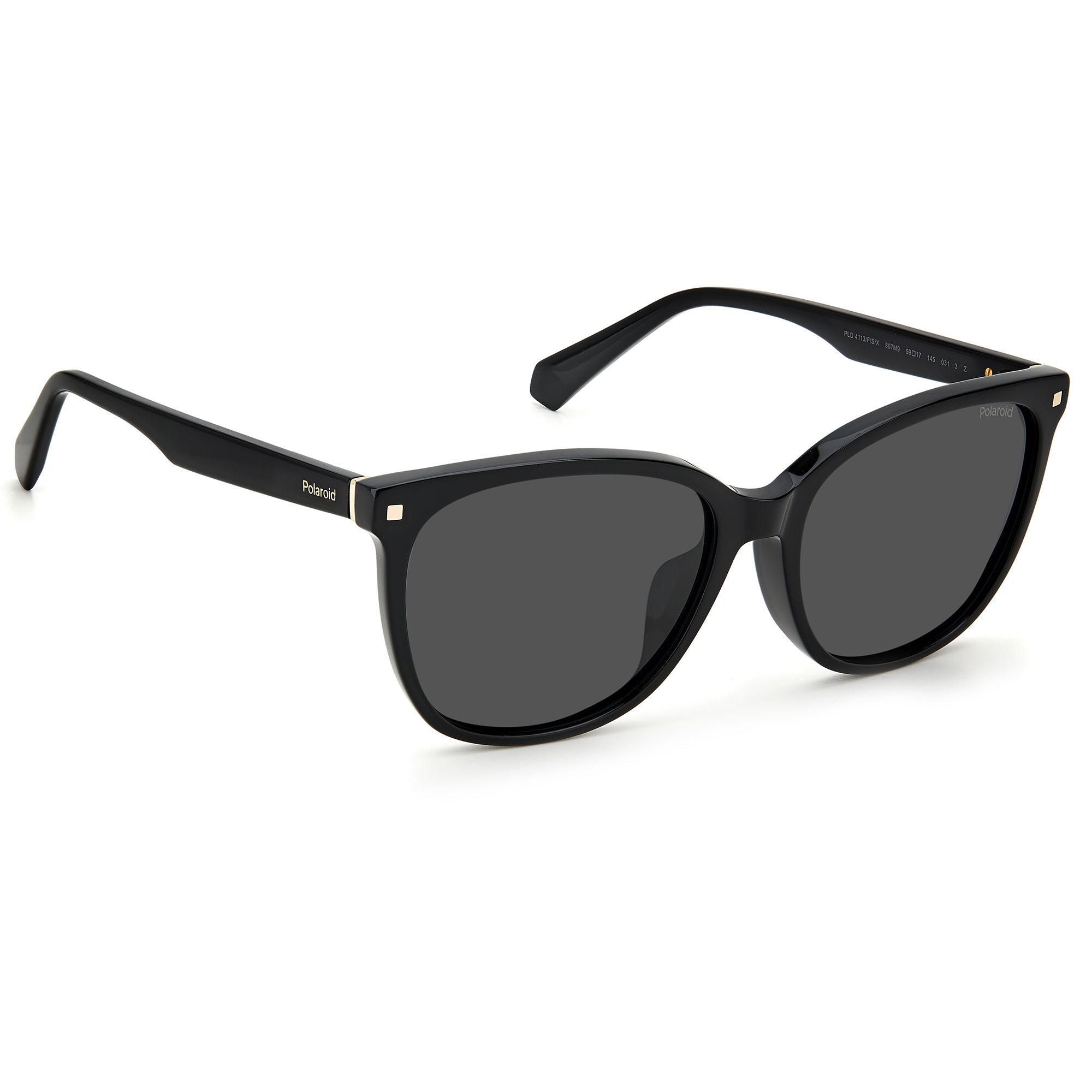 Polaroid  PLD 4113/F/S/807 59M9 (PLD72) Unisex Black Sunglasses