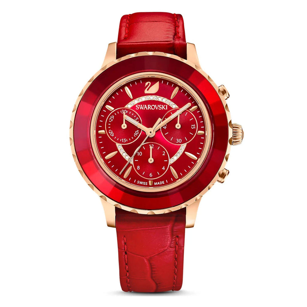 Swarovski Octea Lux Chrono Ladies Red Watch