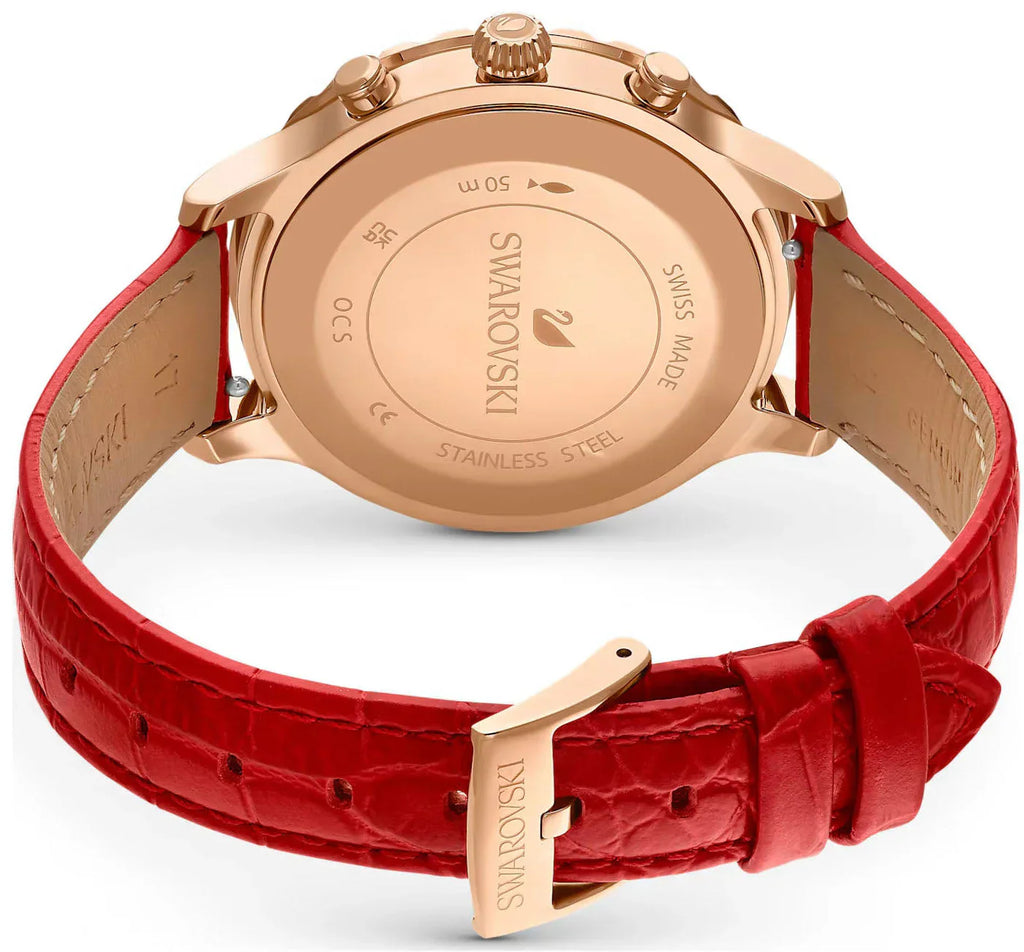 Swarovski Octea Lux Chrono Ladies Red Watch