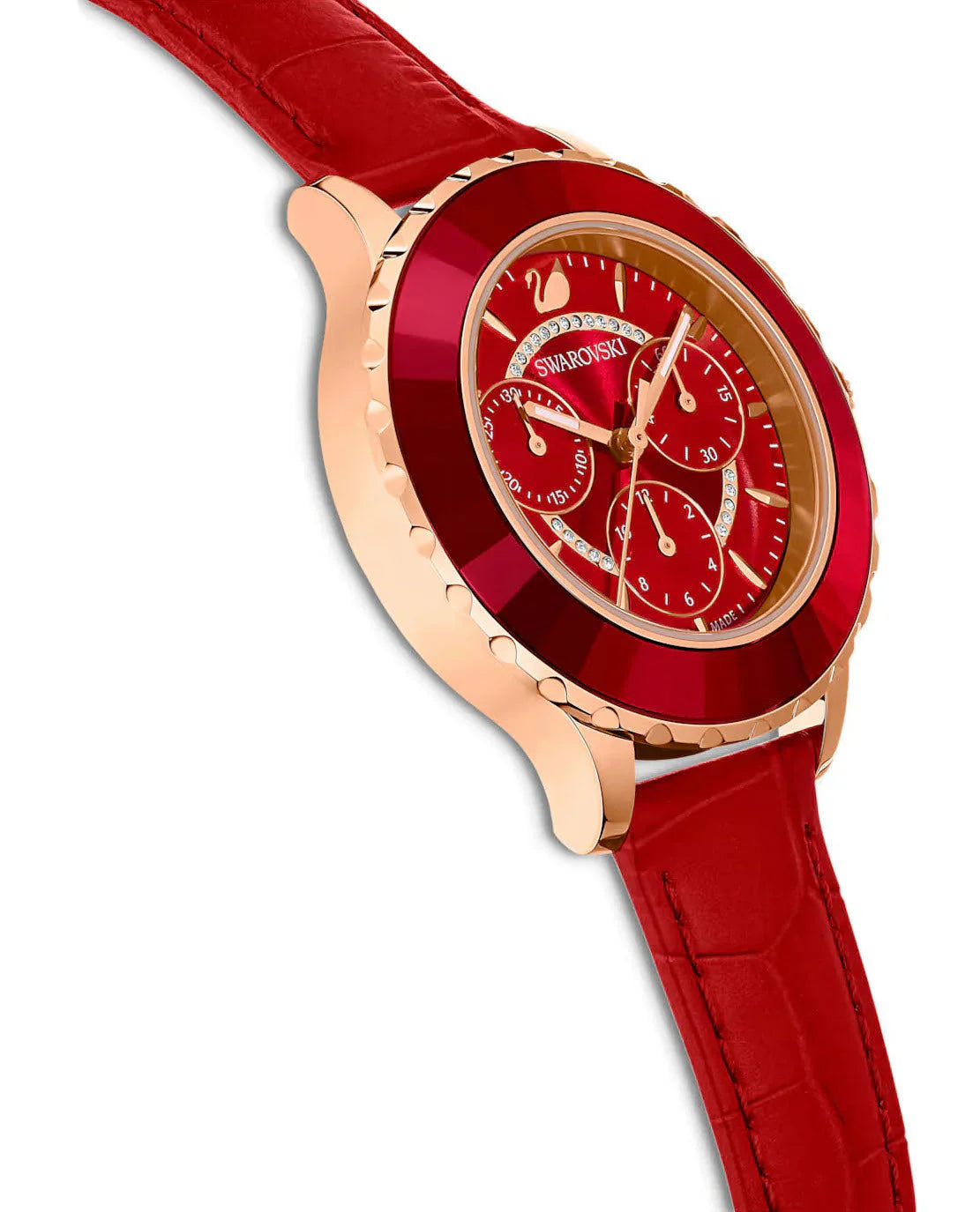 Swarovski Octea Lux Chrono Ladies Red Watch