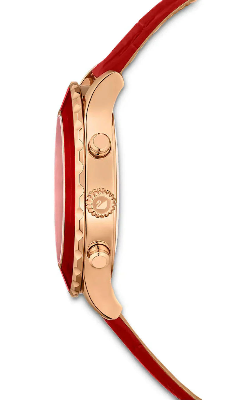 Swarovski Octea Lux Chrono Ladies Red Watch