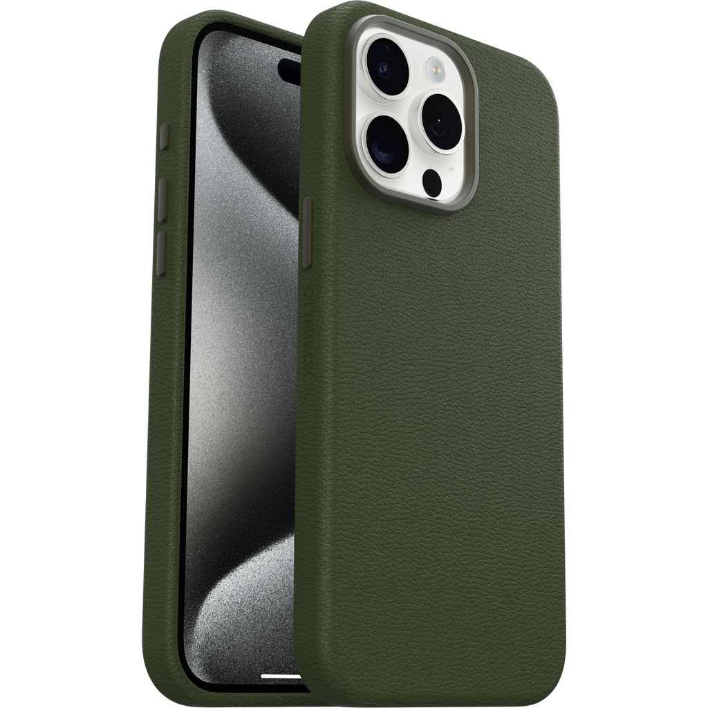iPhone 15 Pro Max Symmetry Series Cactus Leather Case
