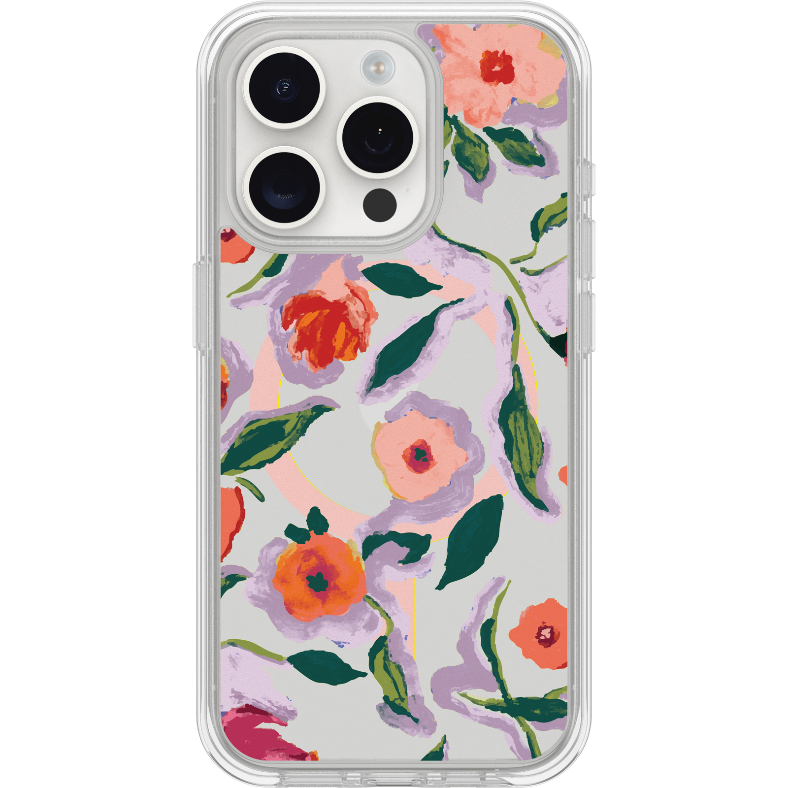 iPhone 15 Pro Symmetry Series Clear for MagSafe Confetti of Blossoms Case