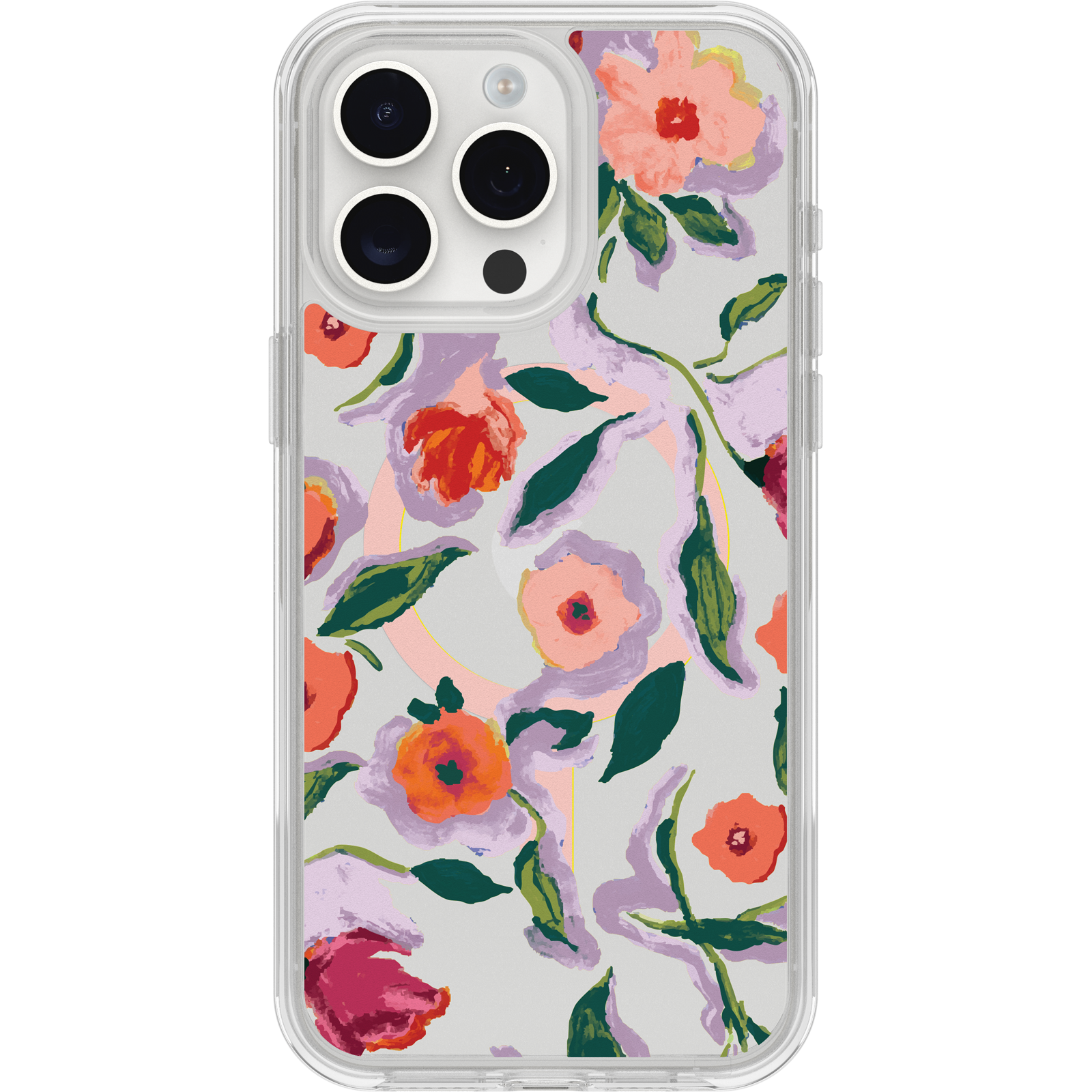 iPhone 15 Pro Max Symmetry Series Clear for MagSafe Confetti of Blossoms Case