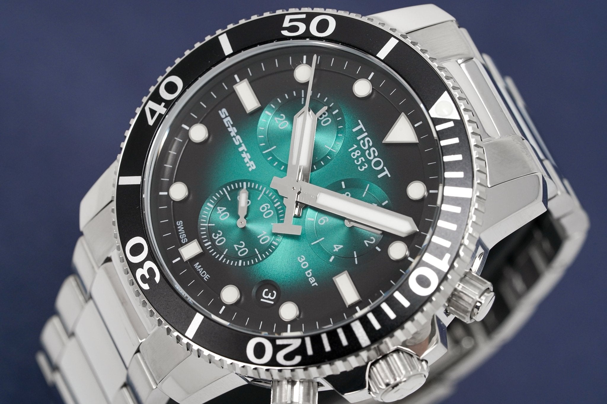 Tissot Chronograph Watch SEASTAR 1000 Green