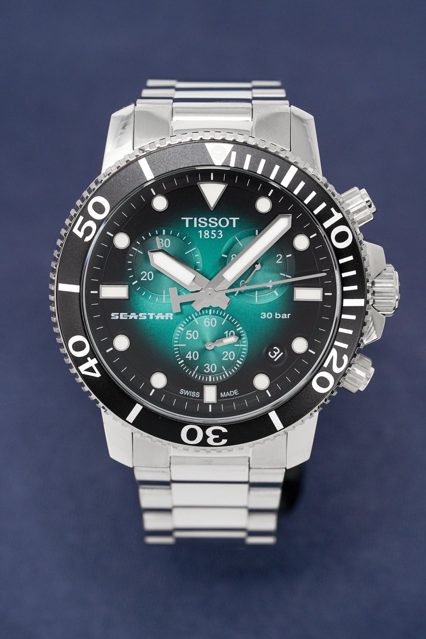 Tissot Chronograph Watch SEASTAR 1000 Green