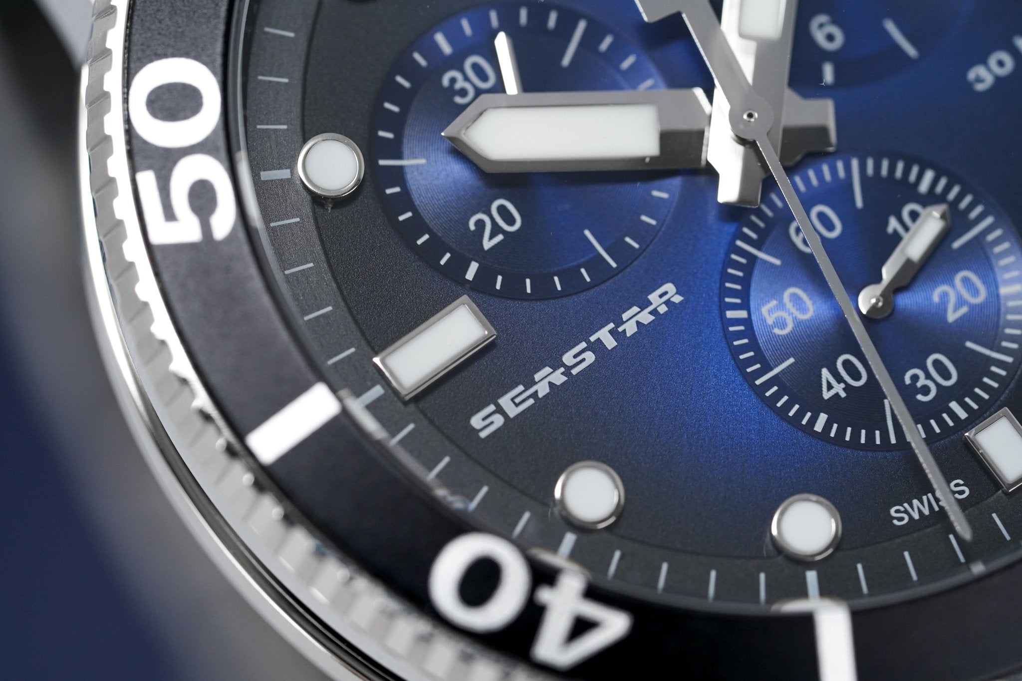 Tissot Seastar 1000 Chronograph Men's Graded Blue Watch