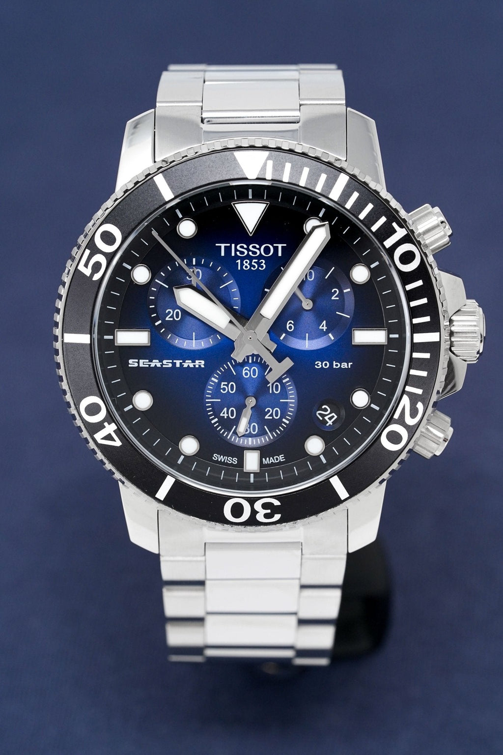 Tissot Seastar 1000 Chronograph Men's Graded Blue Watch