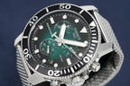 Tissot Chronograph Watch SEASTAR 1000 Green Mesh
