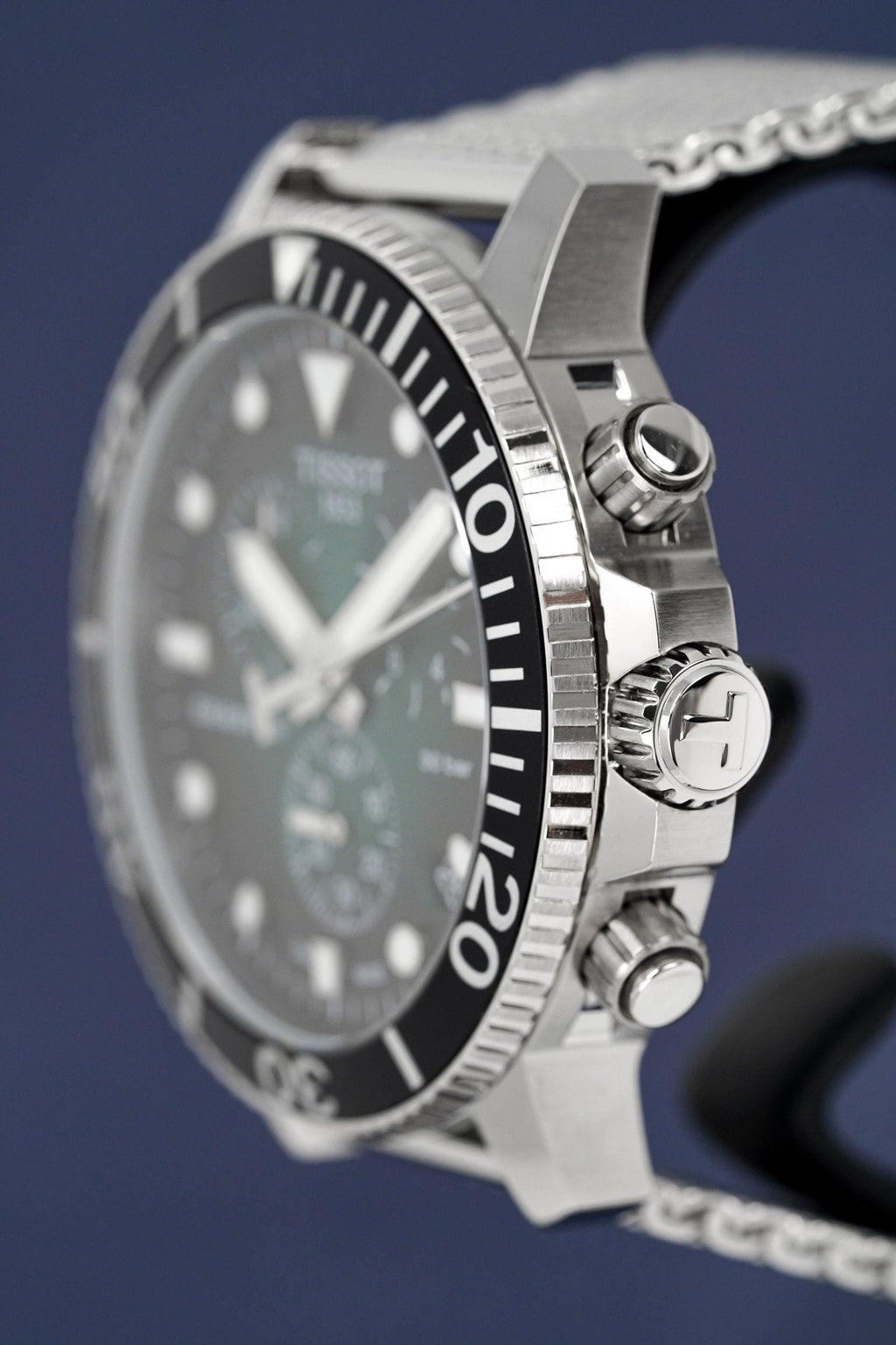 Tissot Chronograph Watch SEASTAR 1000 Green Mesh