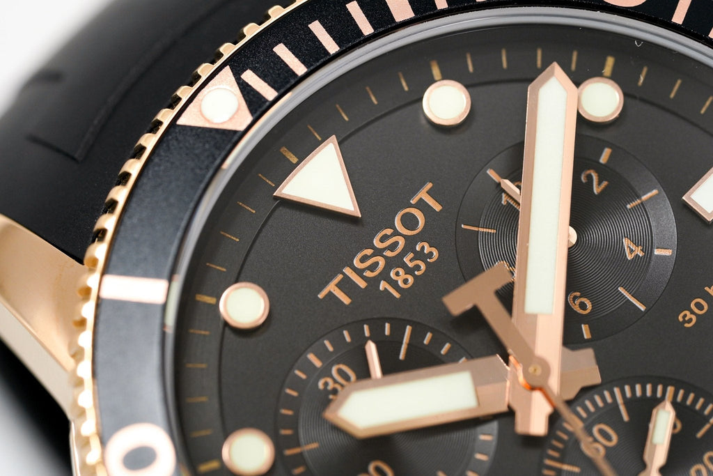 Tissot Chronograph Watch SEASTAR 1000 Rose Gold