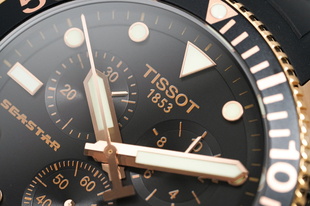 Tissot Chronograph Watch SEASTAR 1000 Rose Gold
