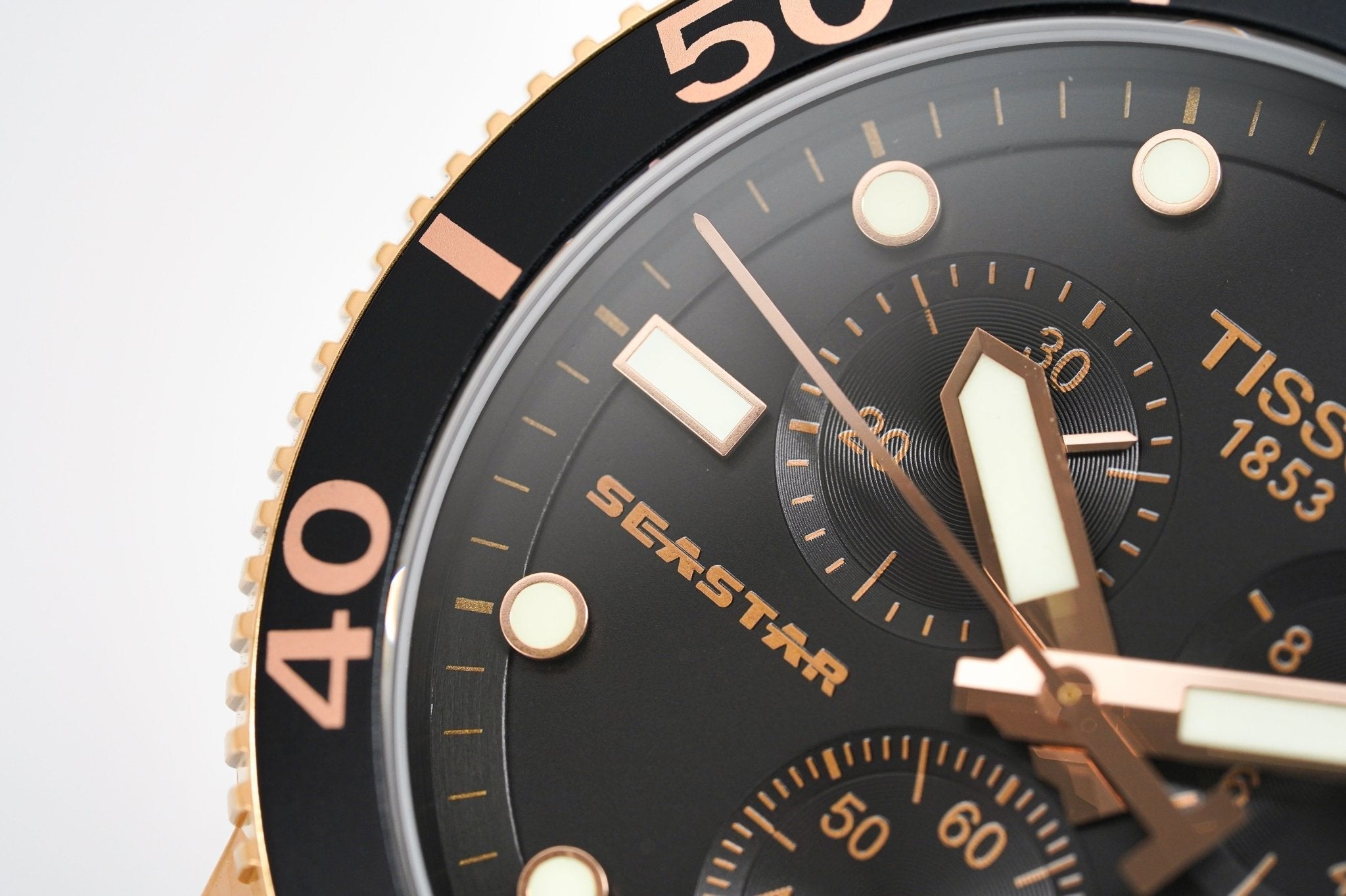 Tissot Chronograph Watch SEASTAR 1000 Rose Gold
