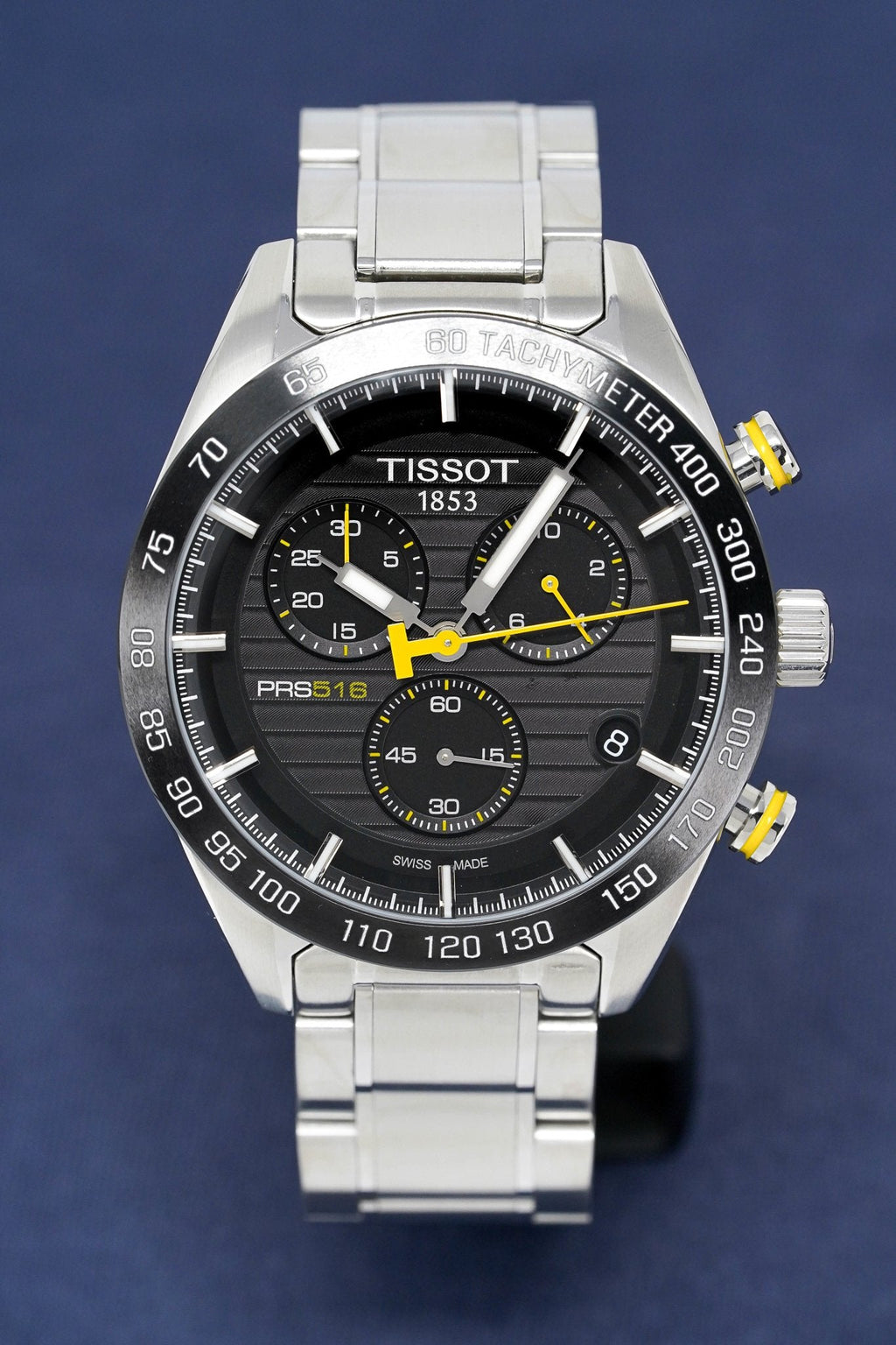 Tissot Men's Chronograph Watch PRS 516 Steel Yellow