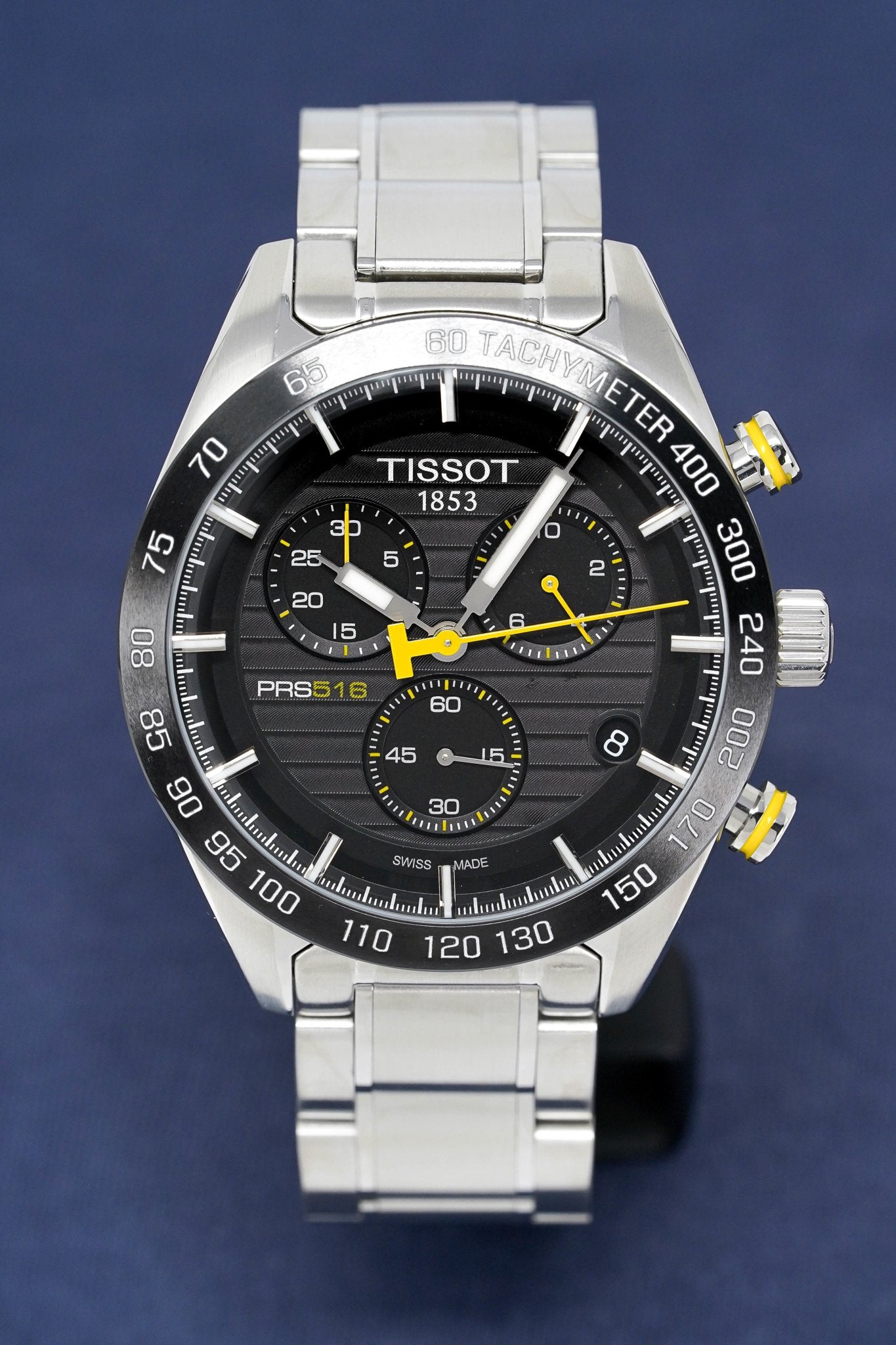 Tissot Men's Chronograph Watch PRS 516 Steel Yellow