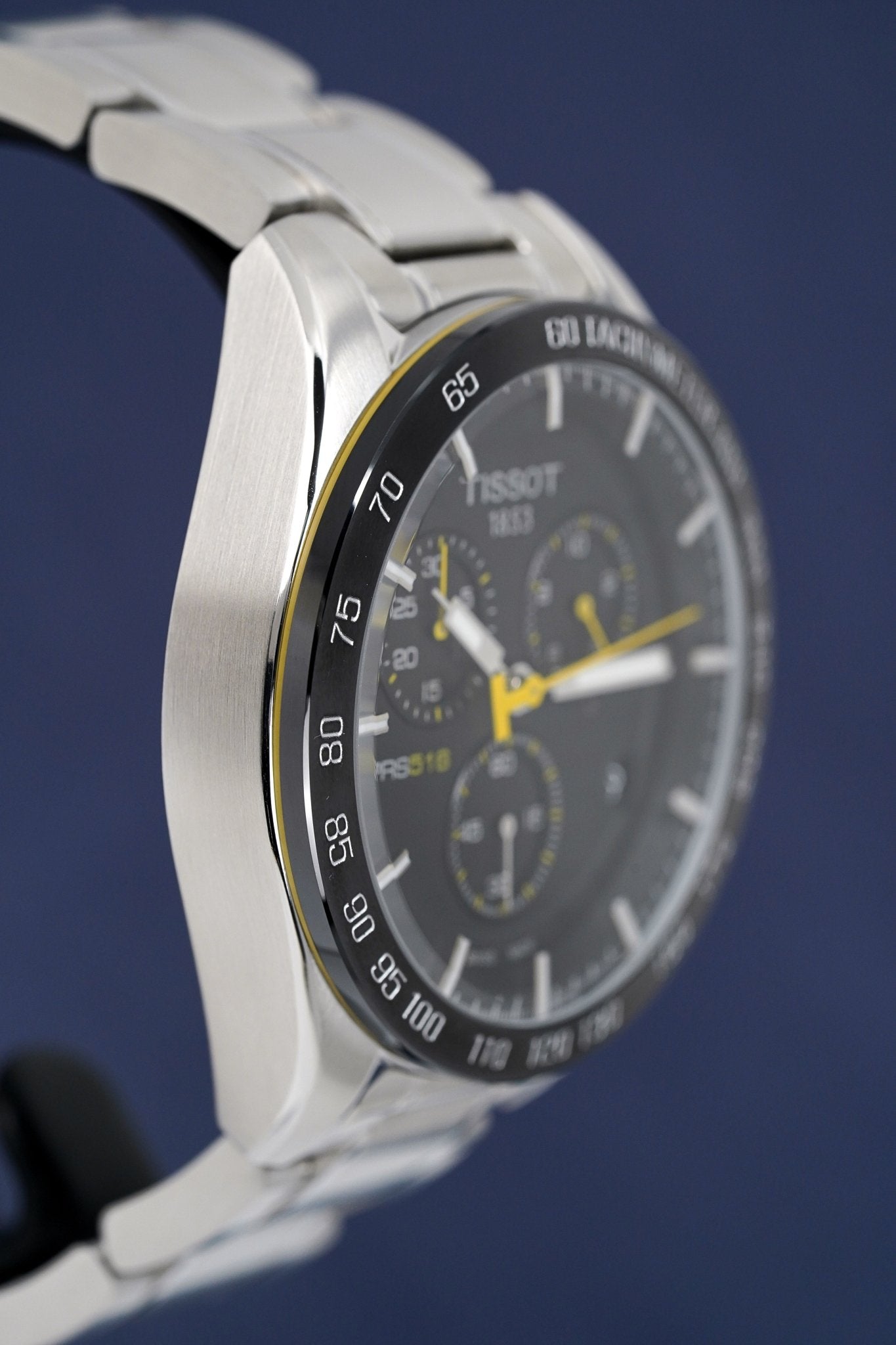 Tissot Men's Chronograph Watch PRS 516 Steel Yellow