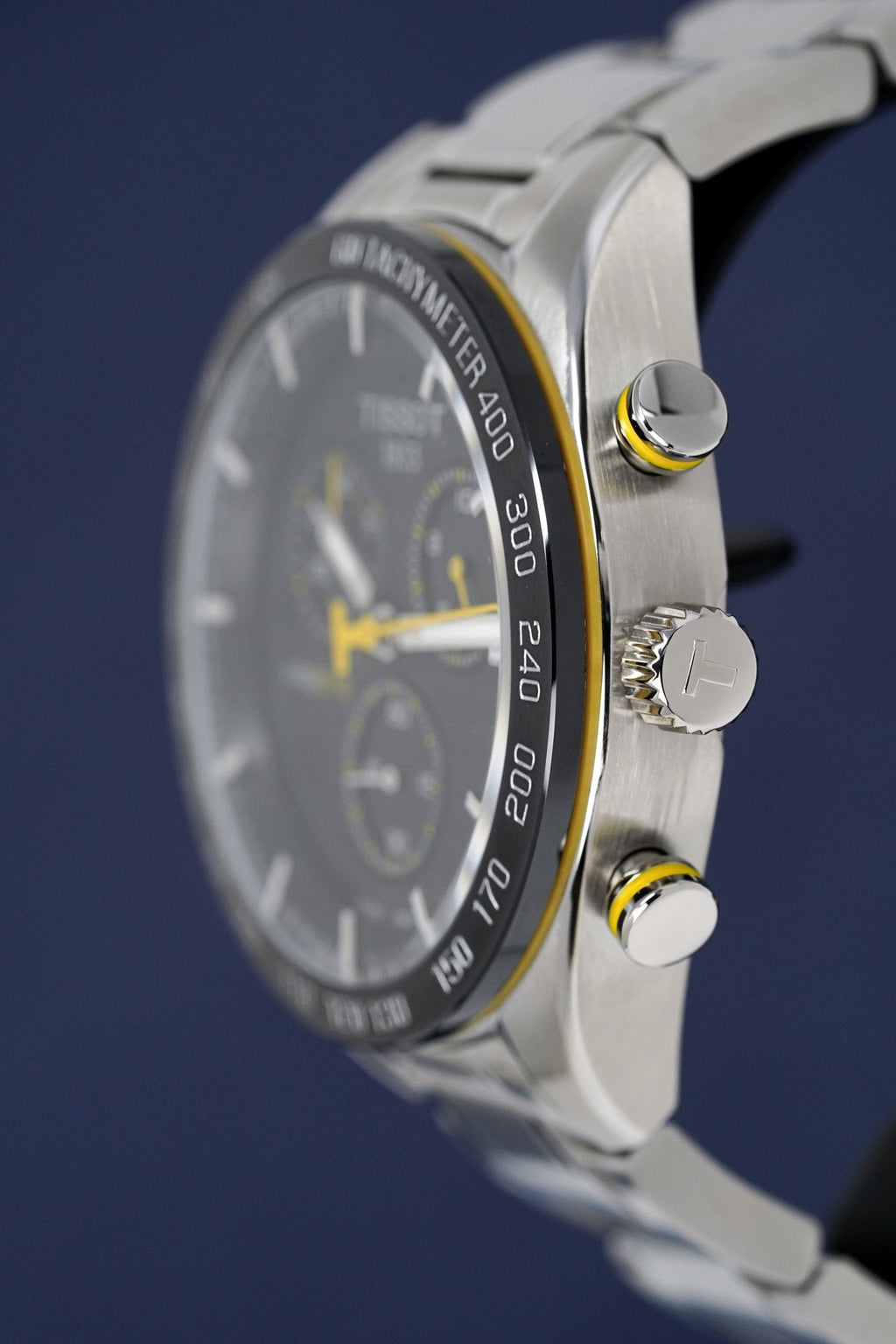 Tissot Men's Chronograph Watch PRS 516 Steel Yellow