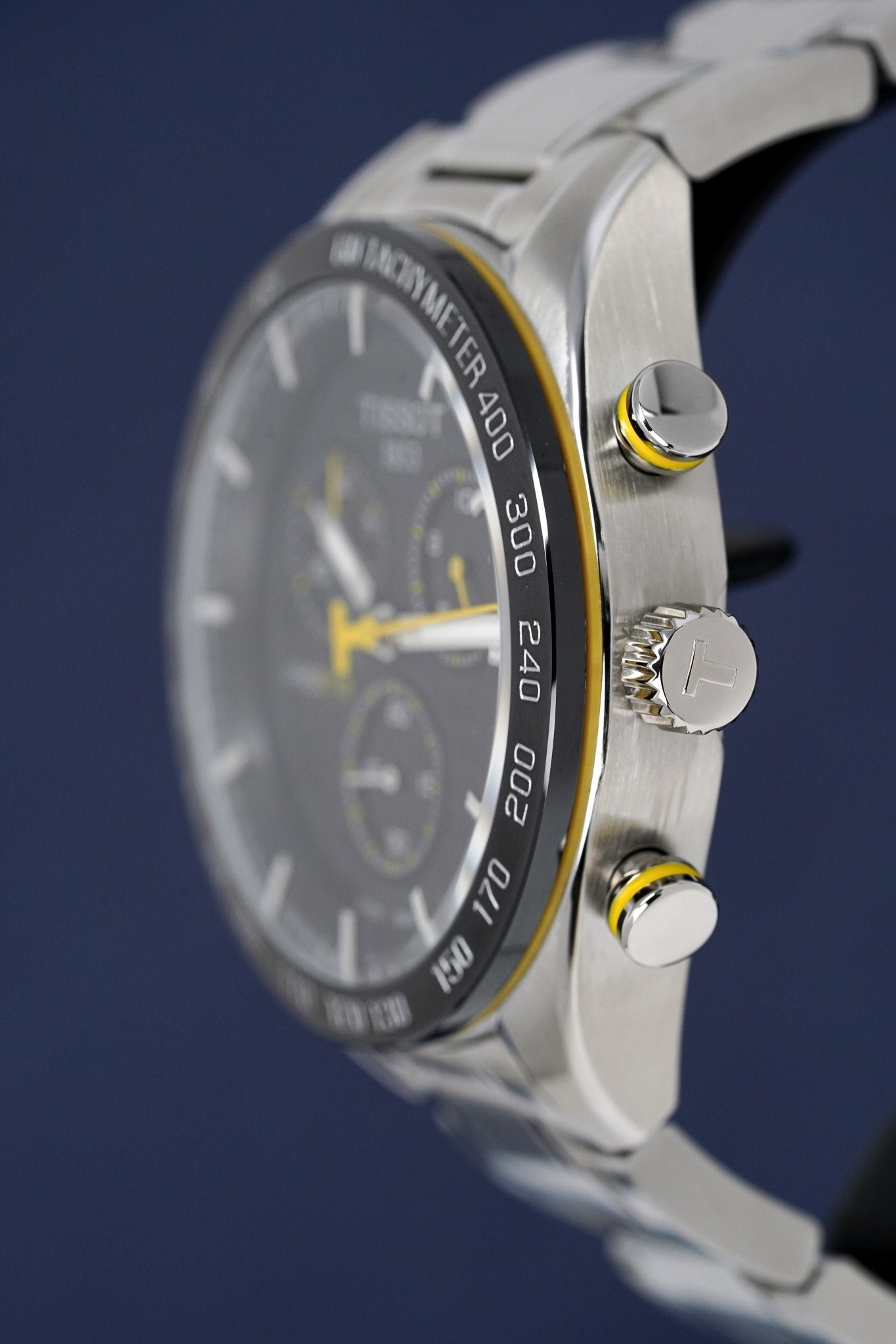 Tissot Men's Chronograph Watch PRS 516 Steel Yellow