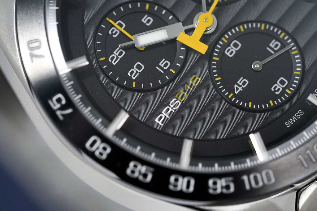 Tissot Men's Chronograph Watch PRS 516 Steel Yellow