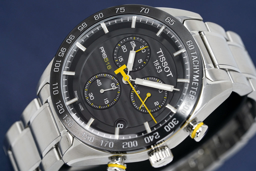 Tissot Men's Chronograph Watch PRS 516 Steel Yellow