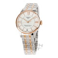 Tissot Chemin Des Tourelles Powermatic 80 Ladies White Rose Gold Watch