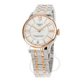 Tissot Women's Automatic Watch 32mm Chemin des Tourelles Powermatic 80 White Rose Gold