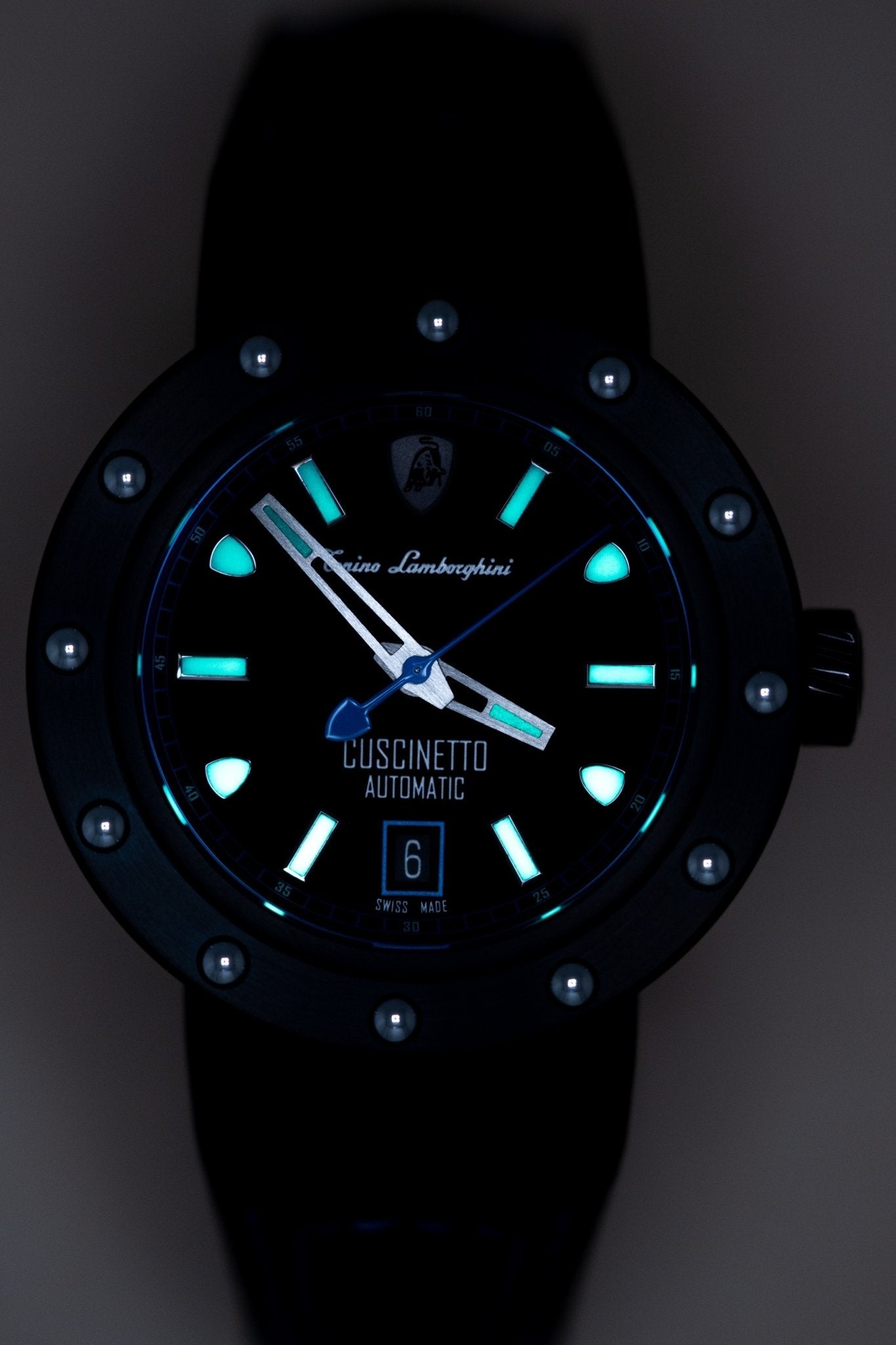 Tonino Lamborghini Cuscinetto Watch Date Blue