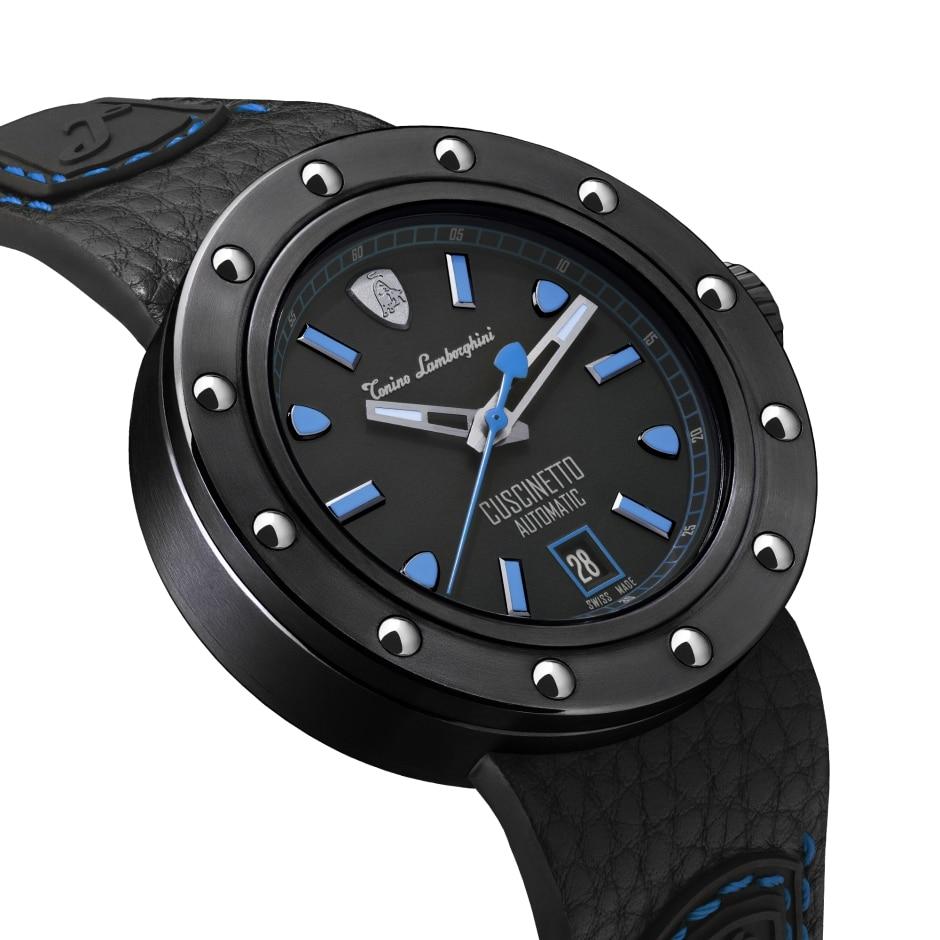 Tonino Lamborghini Cuscinetto Watch Date Blue