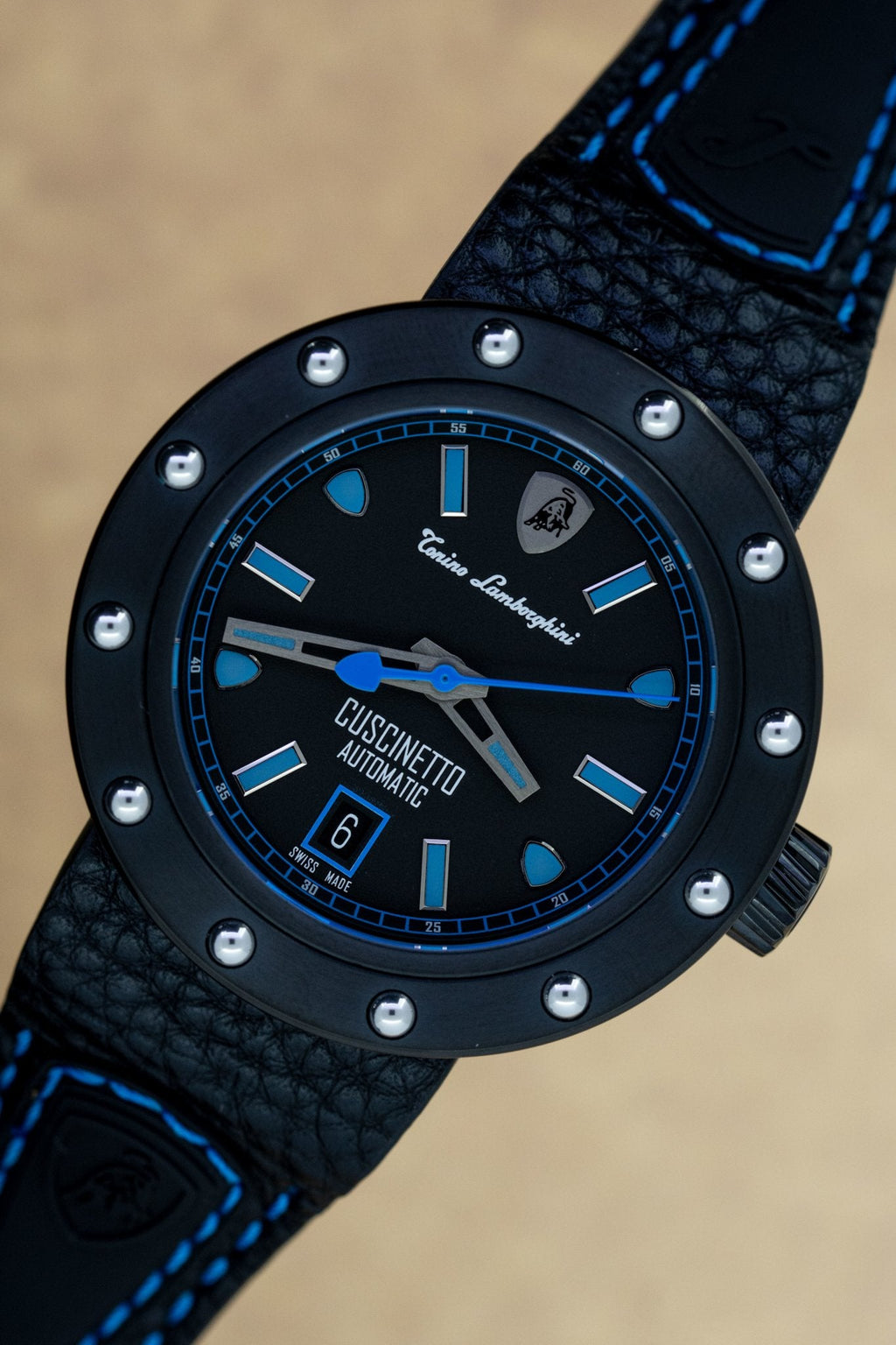 Tonino Lamborghini Cuscinetto Watch Date Blue