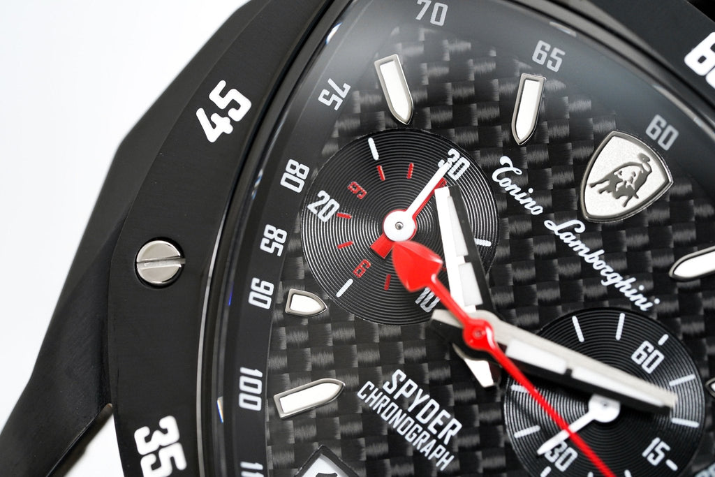Tonino Lamborghini Men's Chronograph Watch New Spyder Black