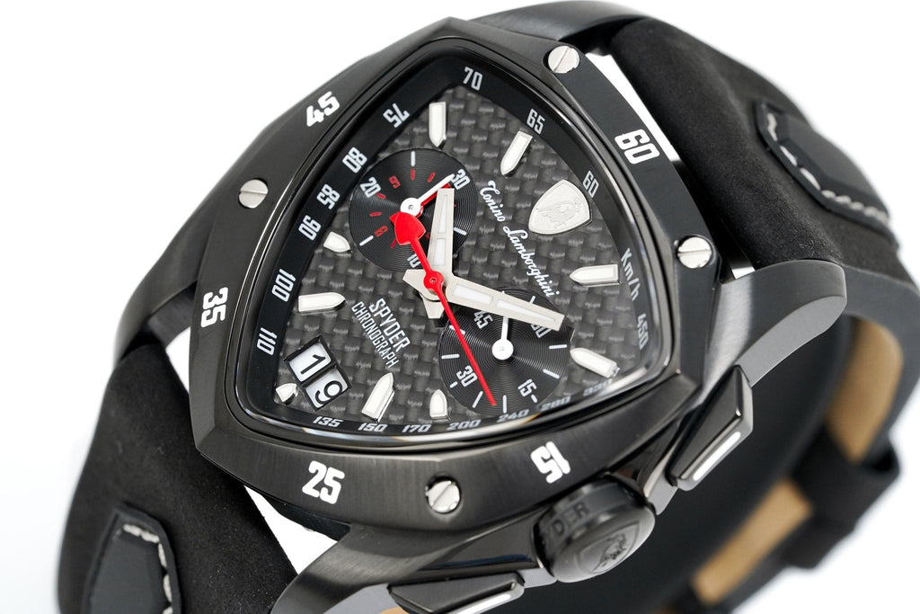 Tonino Lamborghini Men's Chronograph Watch New Spyder Black