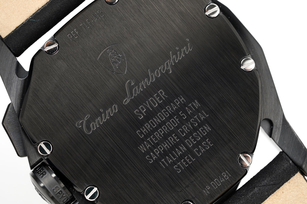 Tonino Lamborghini Men's Chronograph Watch New Spyder Black