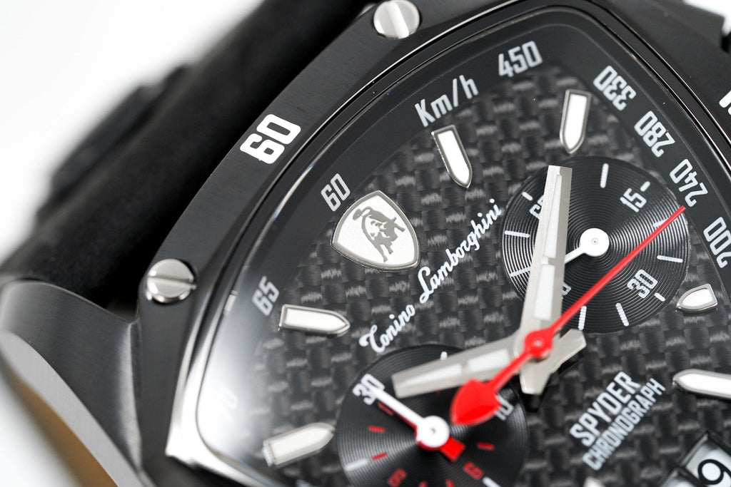 Tonino Lamborghini Men's Chronograph Watch New Spyder Black