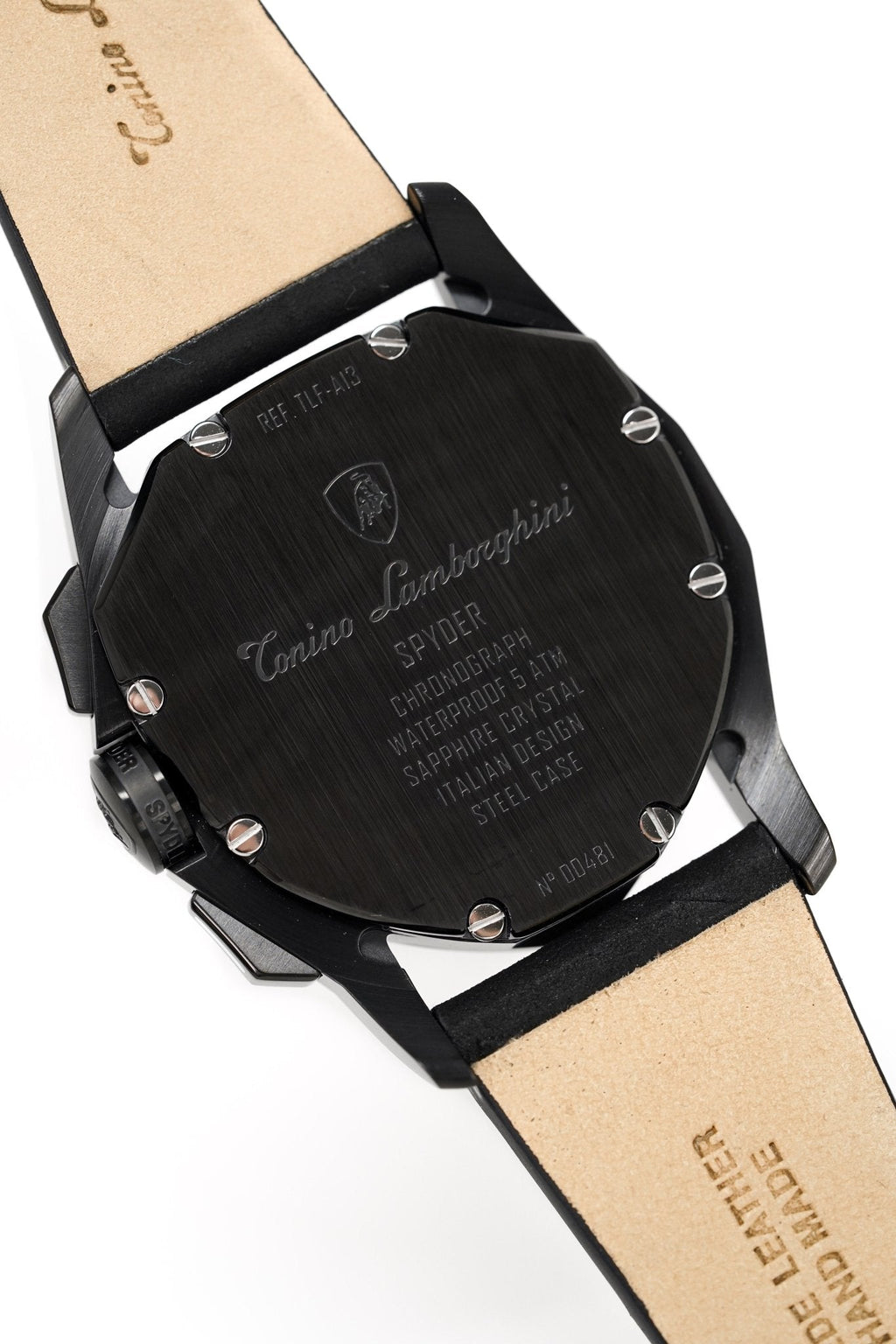 Tonino Lamborghini Men's Chronograph Watch New Spyder Black