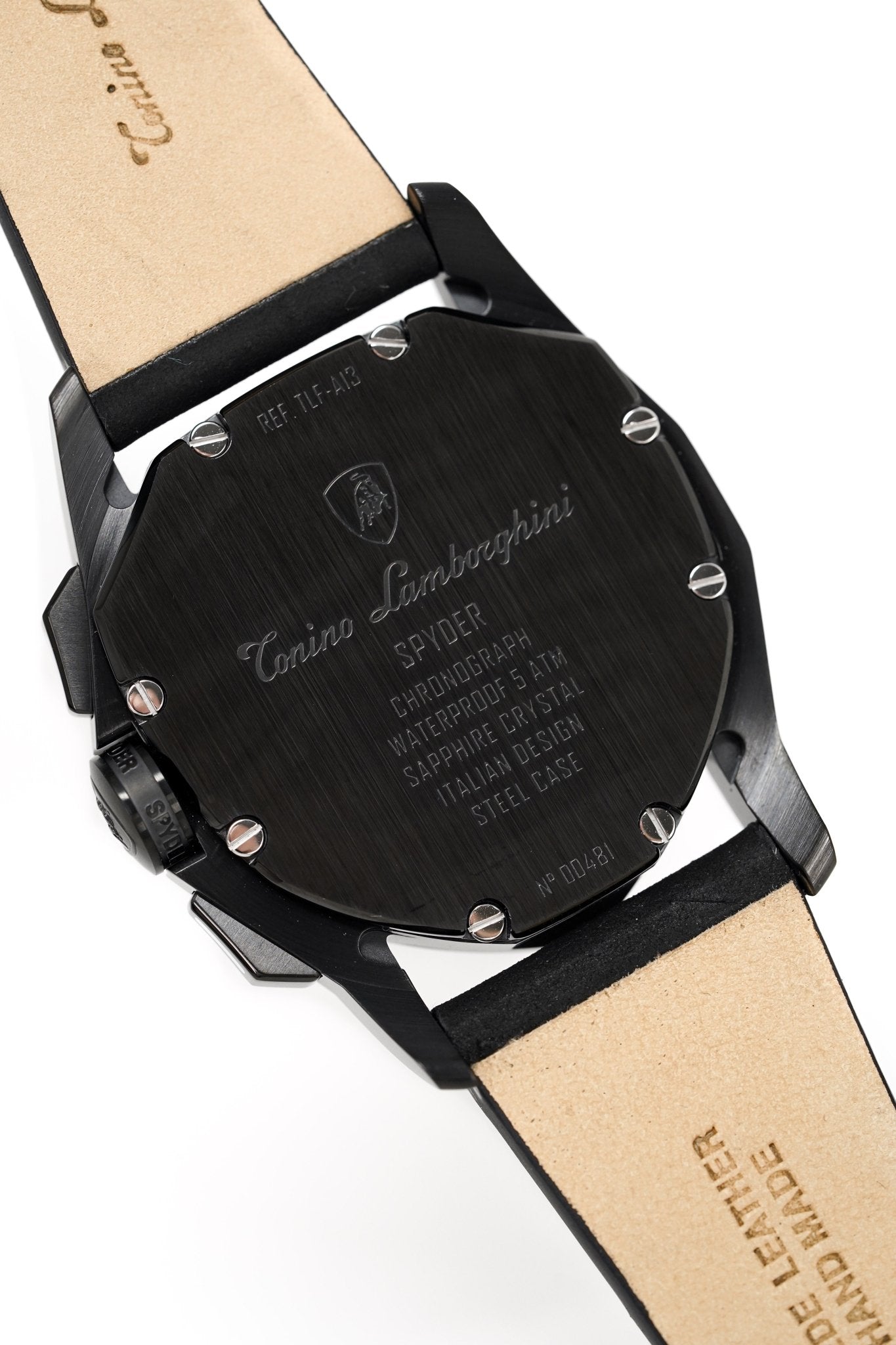 Tonino Lamborghini Men's Chronograph Watch New Spyder Black