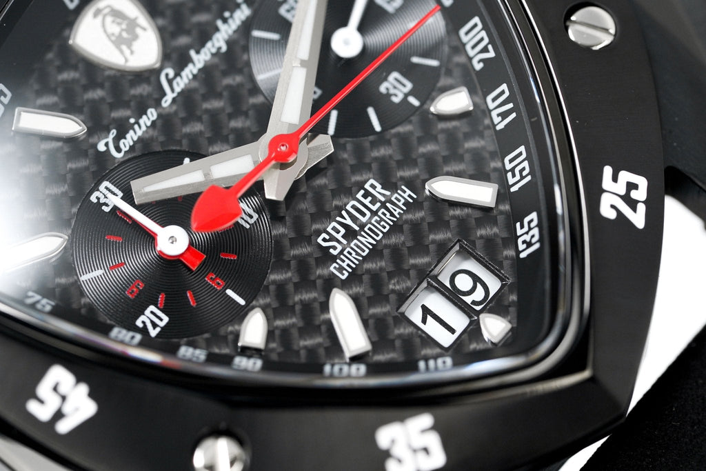 Tonino Lamborghini Men's Chronograph Watch New Spyder Black