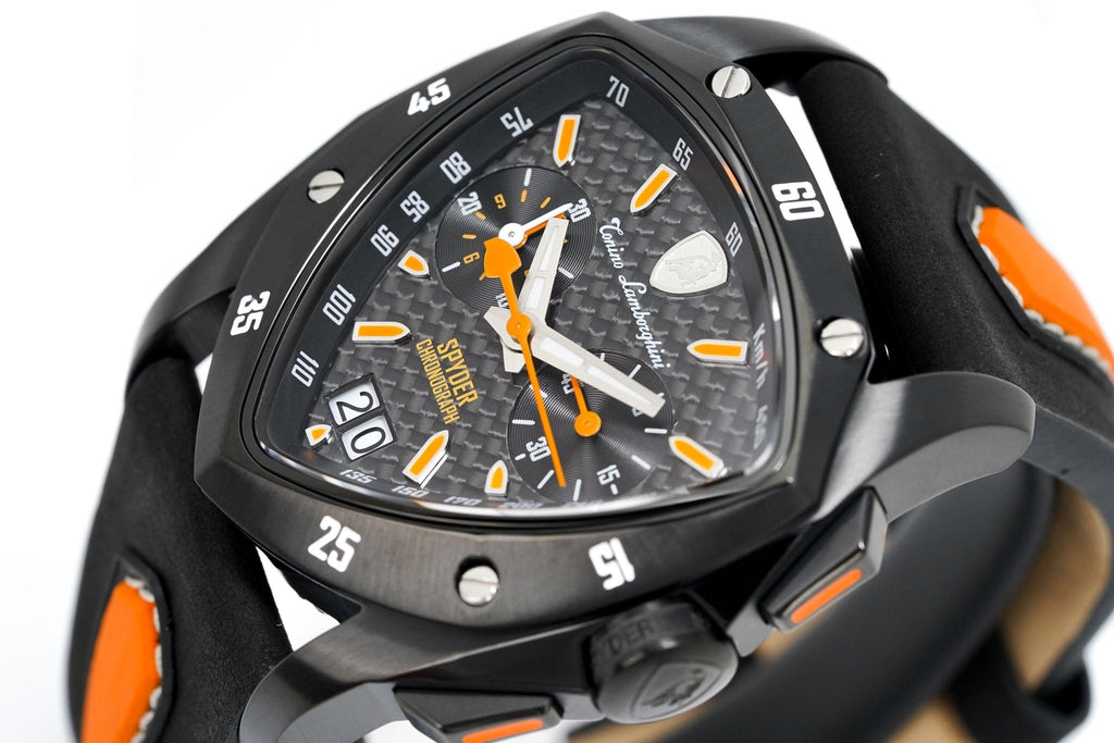 Tonino Lamborghini Men's Chronograph Watch New Spyder Orange